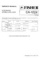 Fisher CA-1224 - Service Manual 